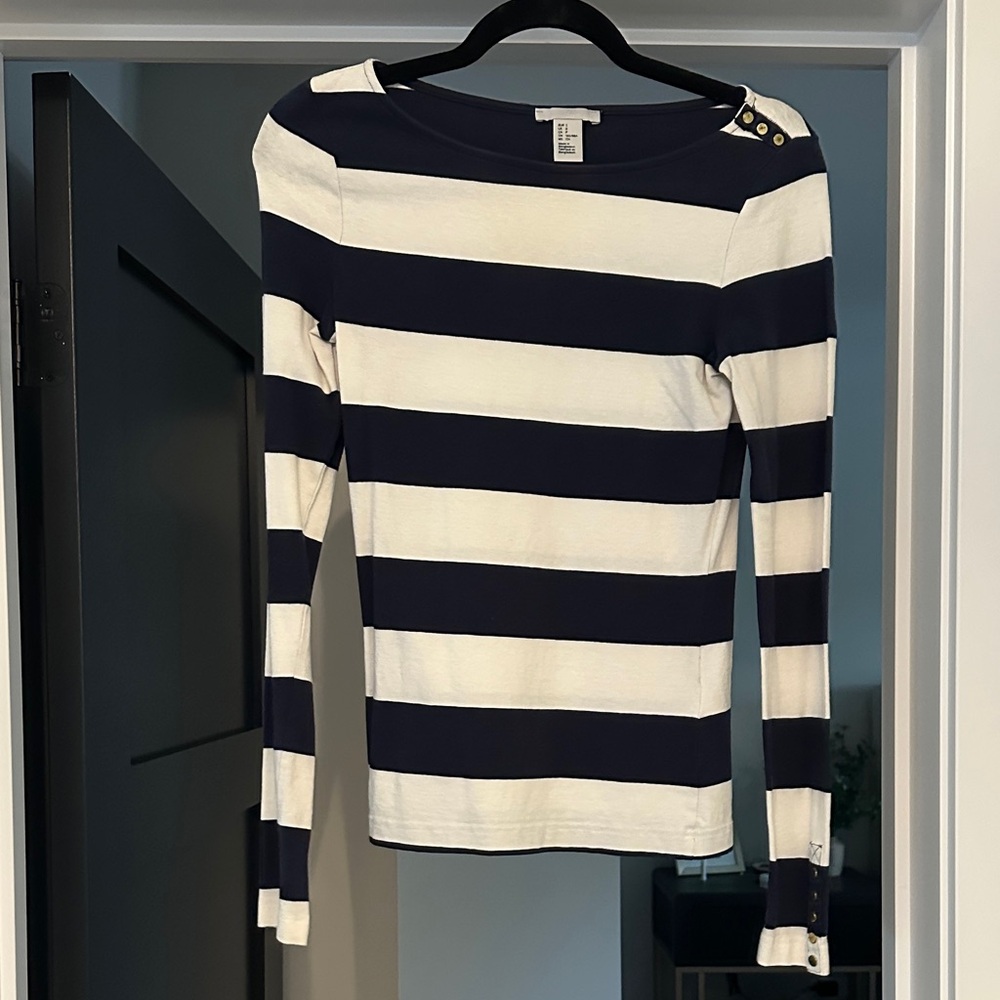 H&M Top with Gold accents